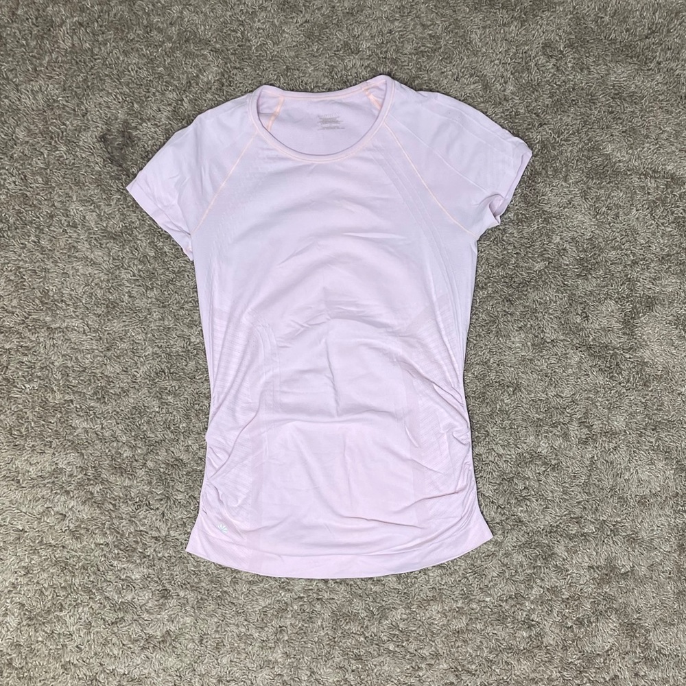 Light Orange Athleta Momentum Tee